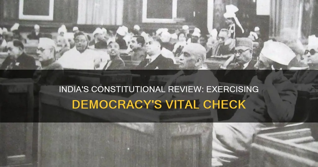 does india exercises constitutional review