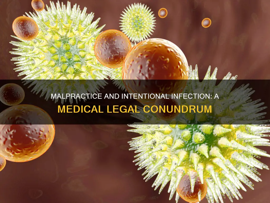 does intentionally infecting someone with a virus constitute malpractice