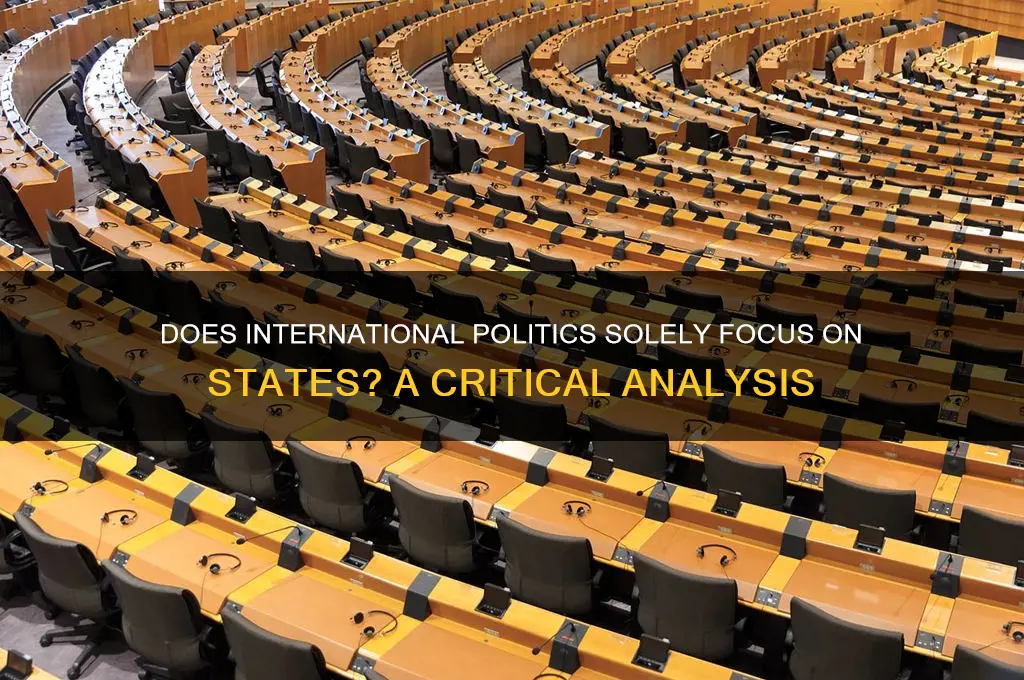 does international politics study states