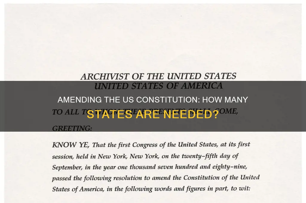 does it take 38 states to amendment the constitution