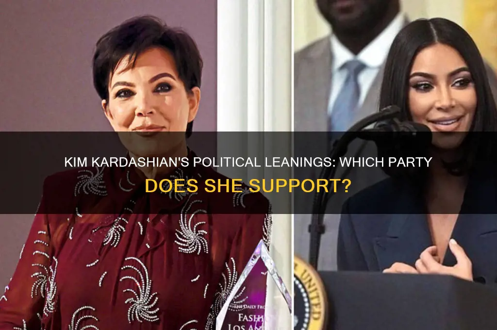 does kim kardashian support a political party