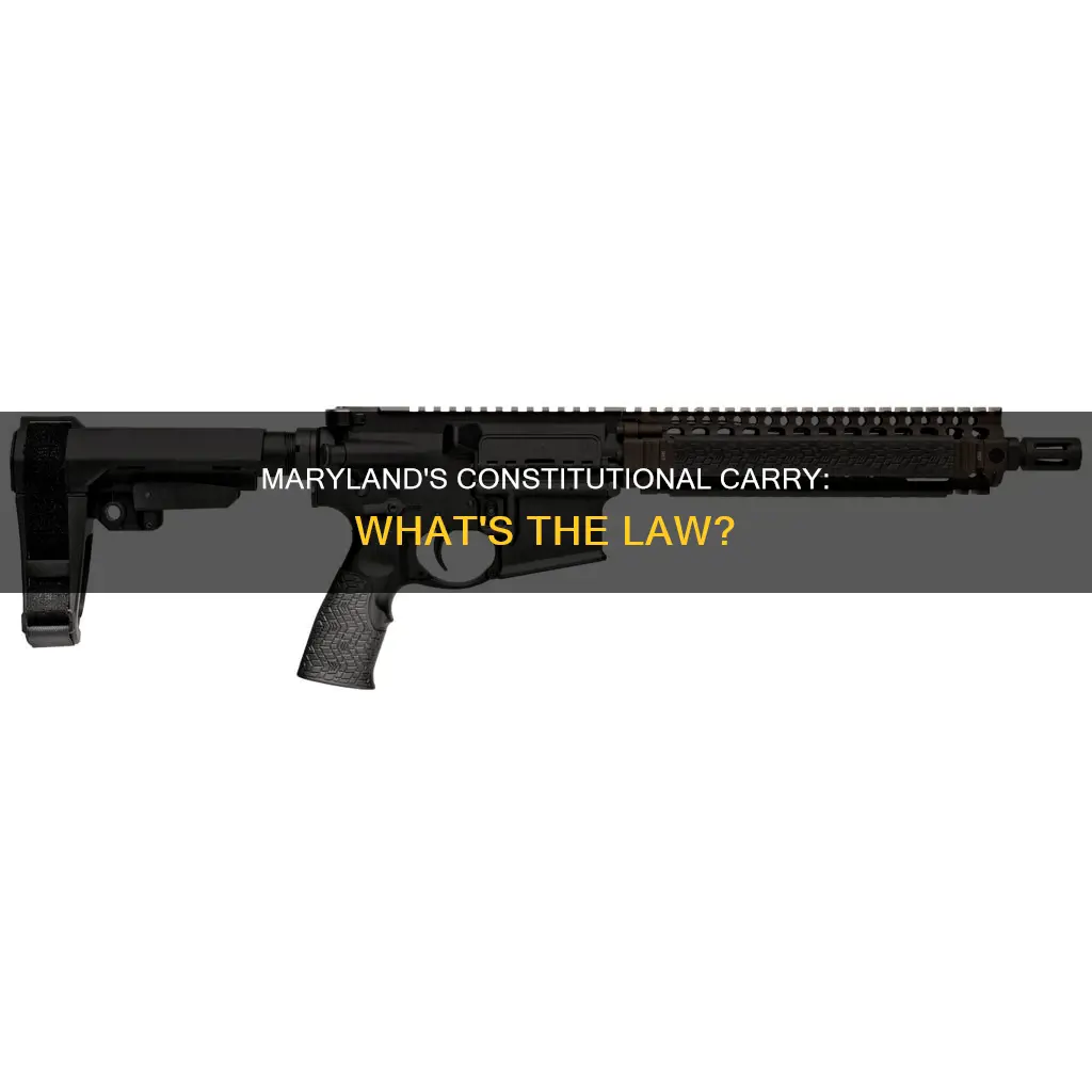 does maryland have constitutional carry