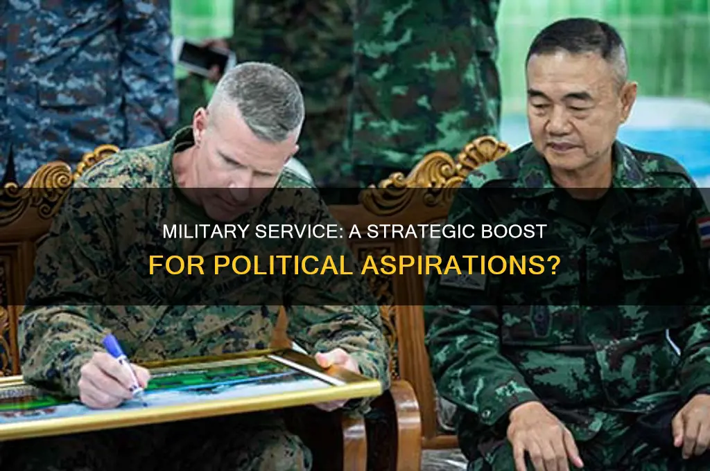 does military help political career