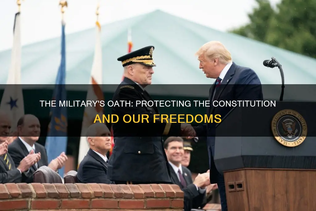 does military swear to protect the constitution
