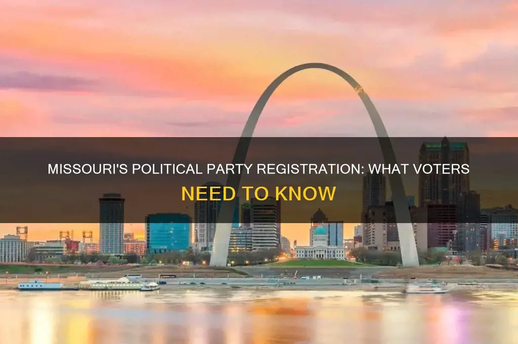 does missouri require political party registration