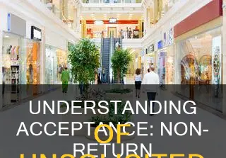 does non return of unsolicited goods constitute acceptance