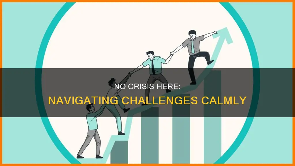 does not constitute a crisis on my part