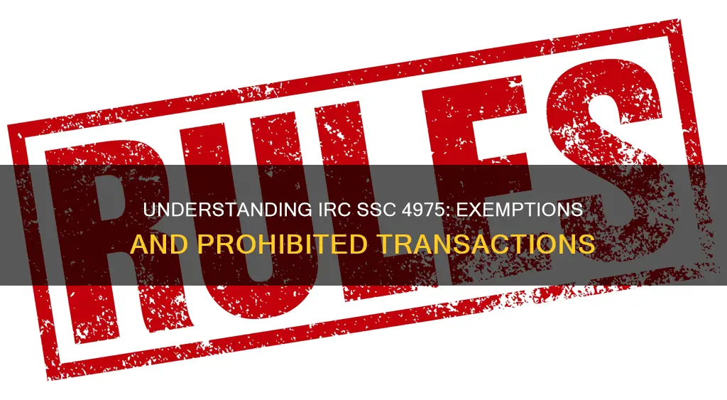 does not constitute a prohibited transaction irc ssc 4975