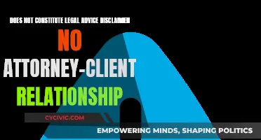 Legal Disclaimer: No Attorney-Client Relationship or Advice