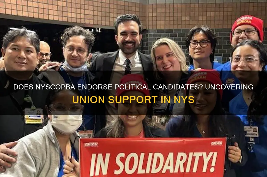 does nyscopba back political candidates