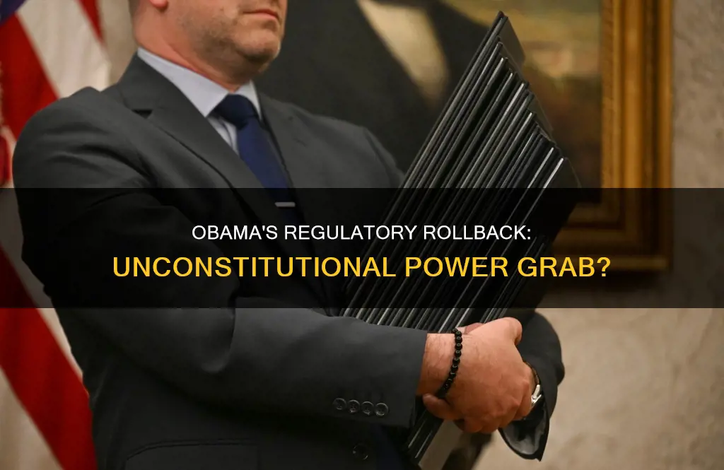 does obama loosening reglation go against the constitution