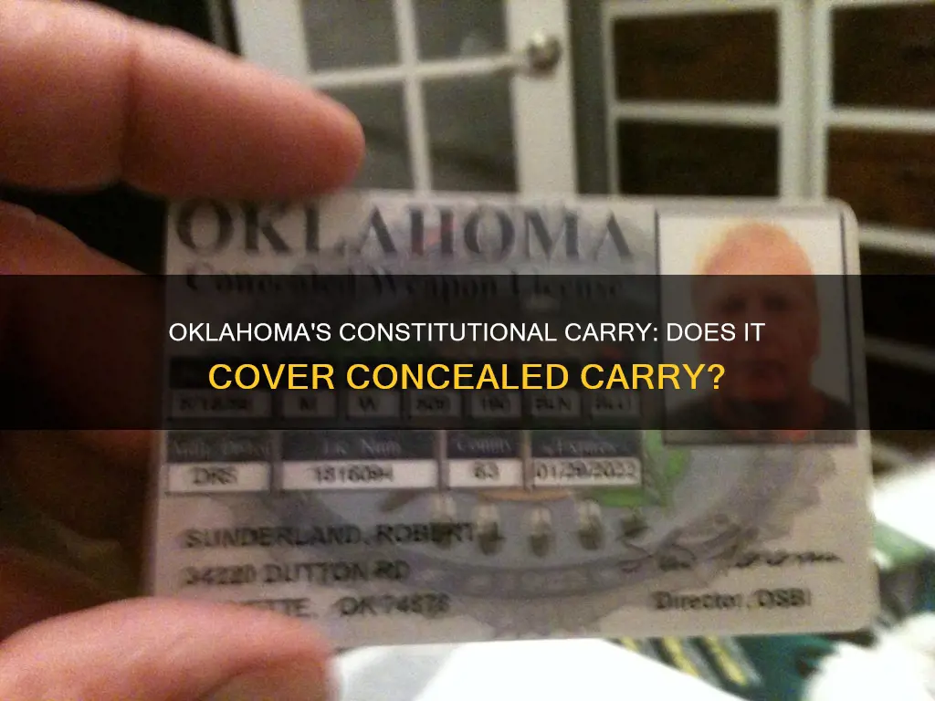does oklahoma constitutional carry cover concealed carry