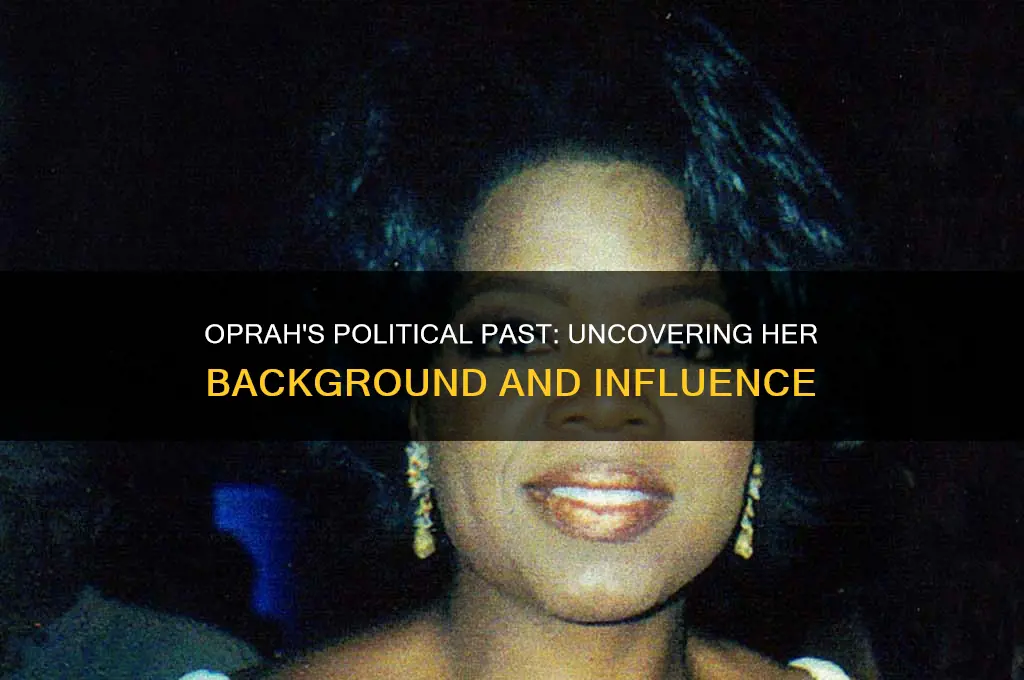 does oprah have political background