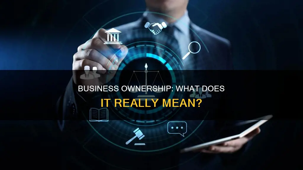does ownership on a business constitute ownership of a business