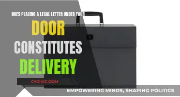 Placing Legal Letters Under Doors: Valid Delivery Method?