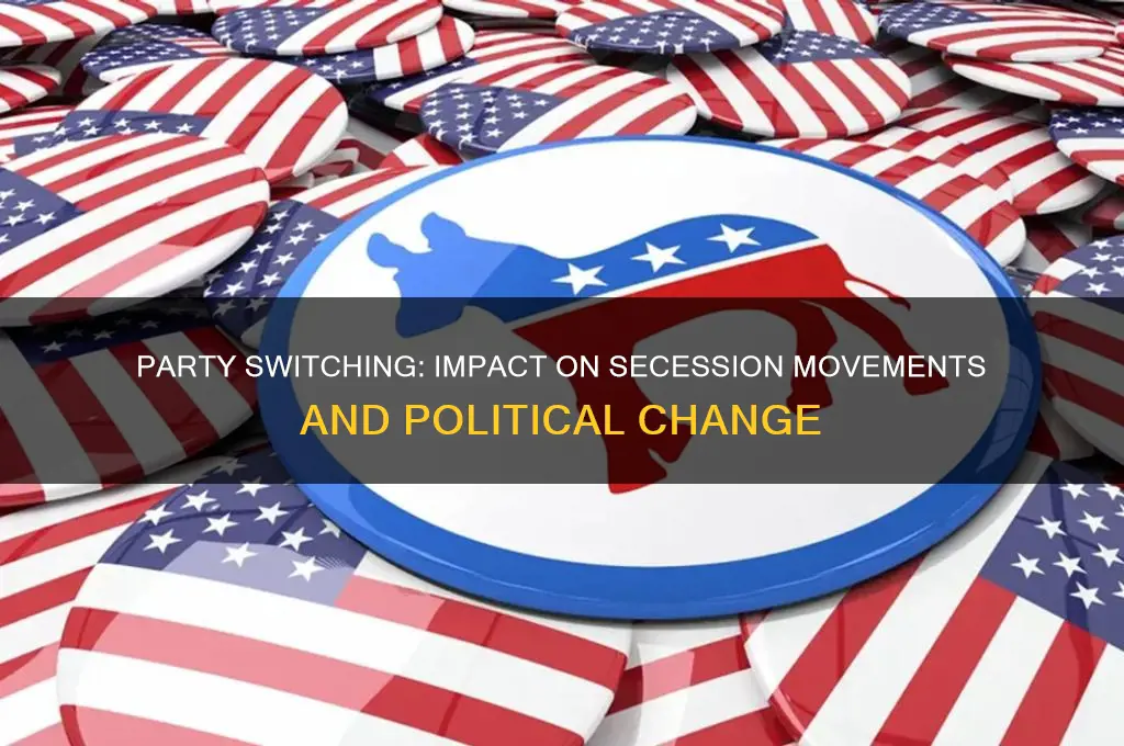 does political party switching cause change in secession