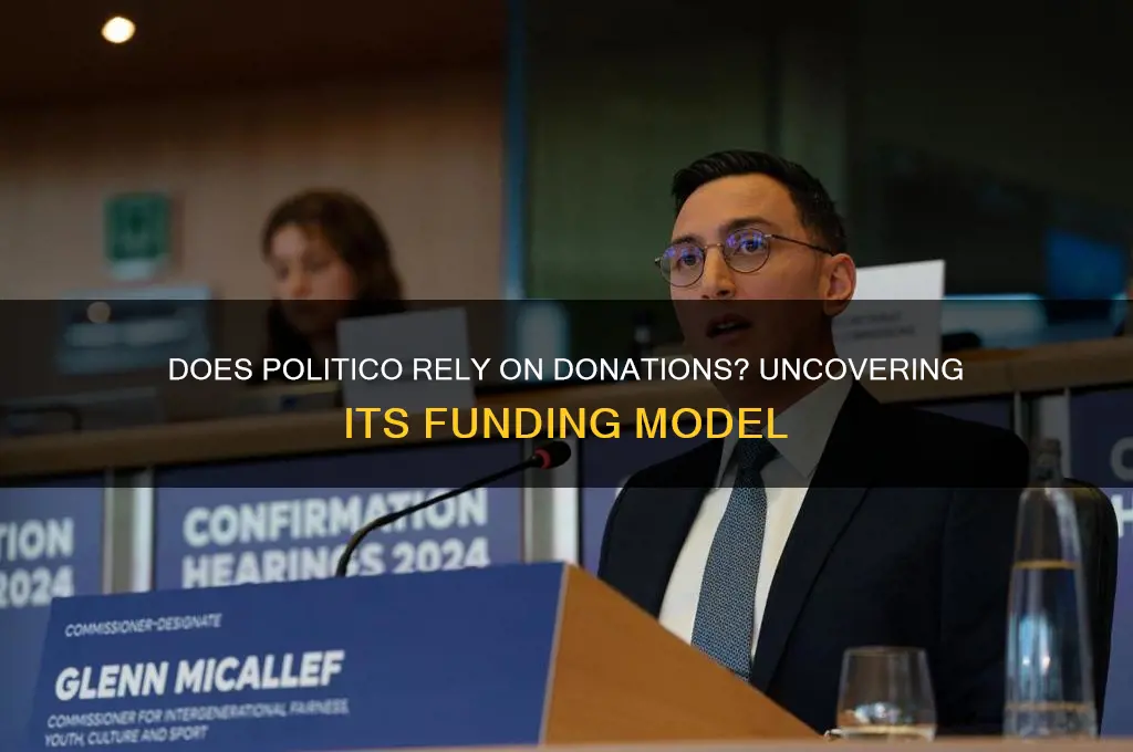 does politico need donations