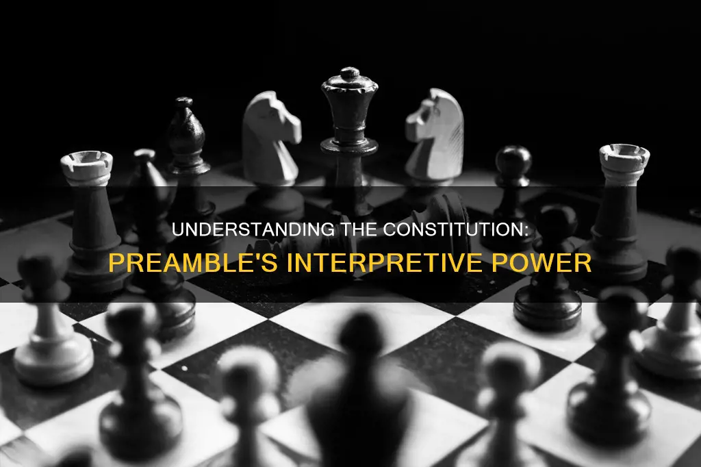 does preamble to constitution control interpretation of constitution