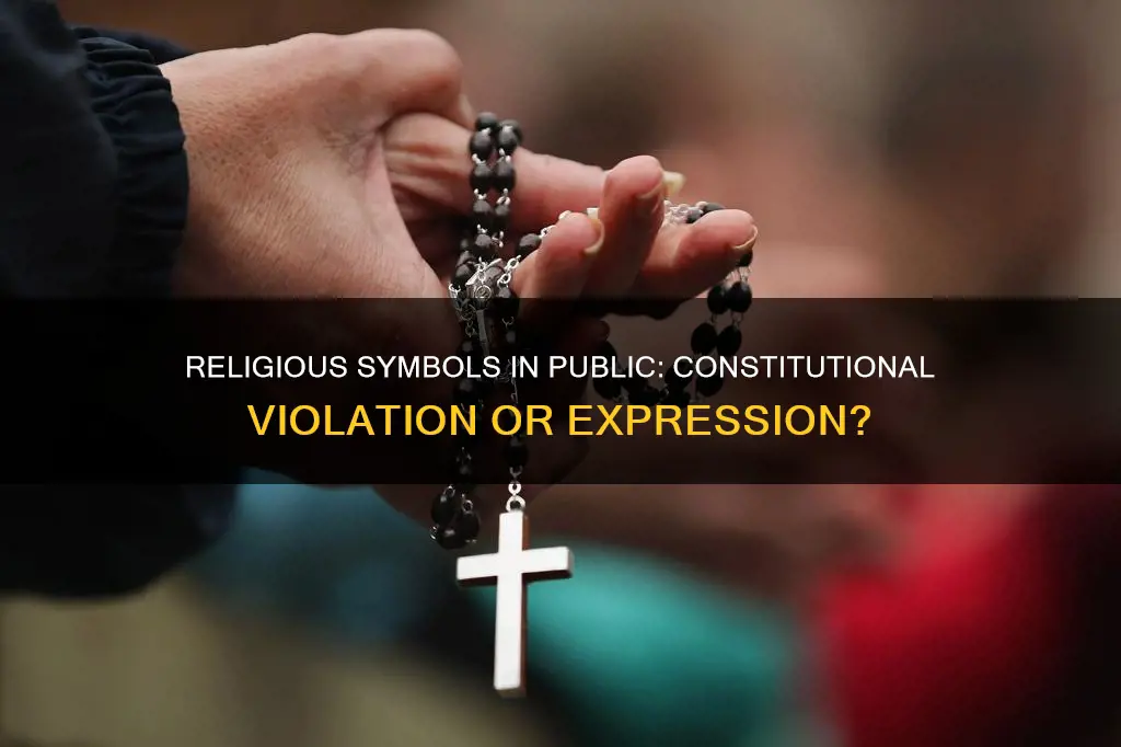 does public religious symbols a violation of the constitution