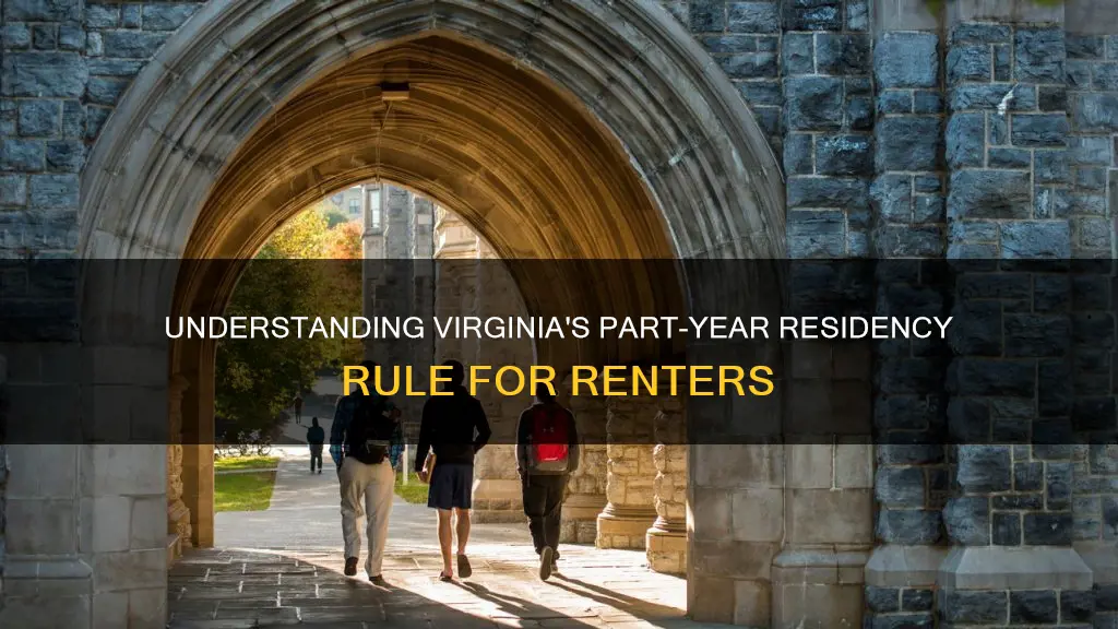 does renting a property in virginia constitute part-year residency
