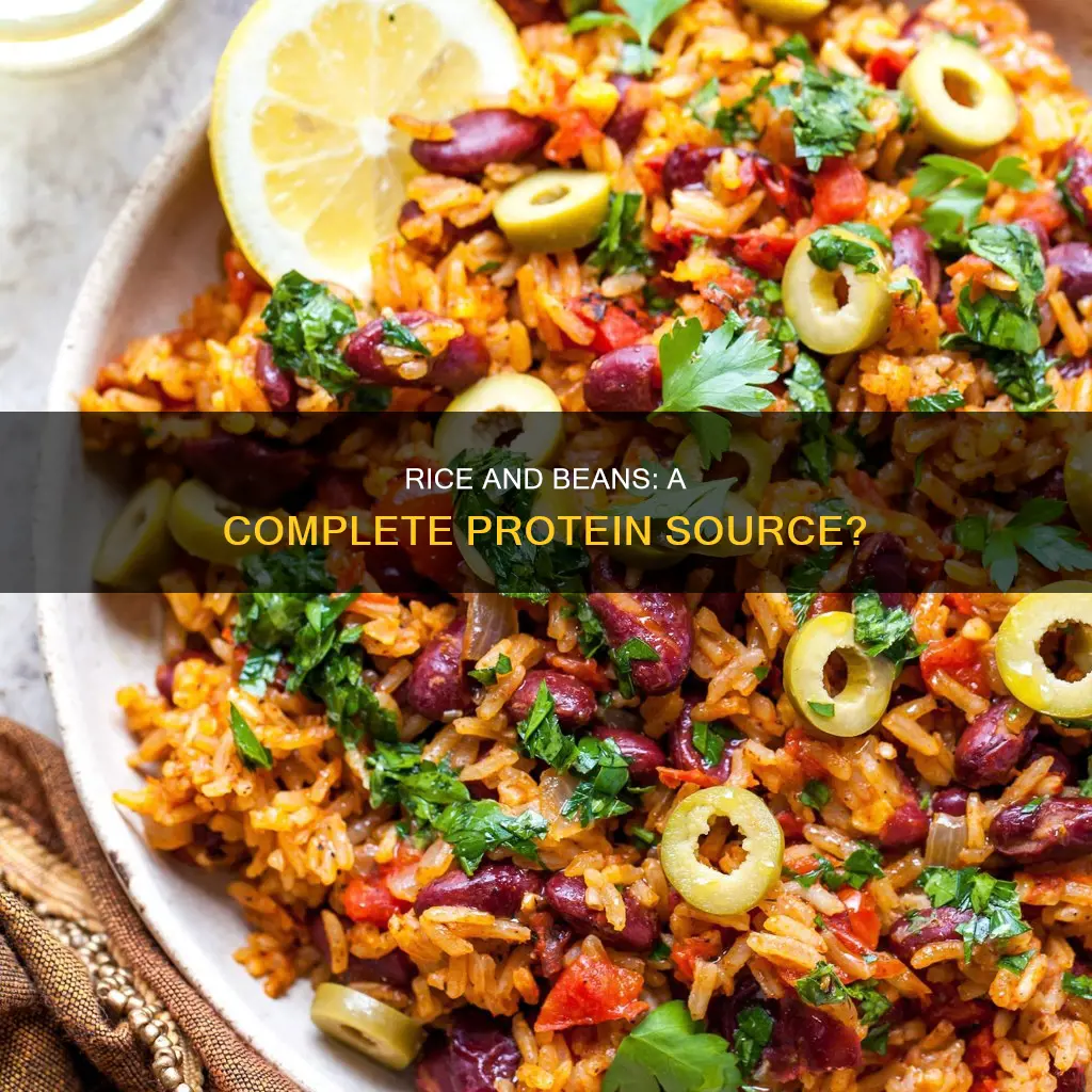 does rice and beans constitute a complete protein