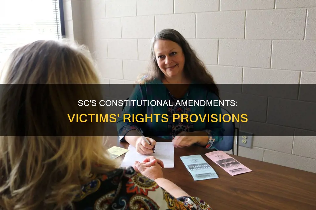 does sc have constitutional amendments that provide victims rights provisions