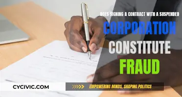 Contract Signing: Suspended Corporation and Fraud Risk