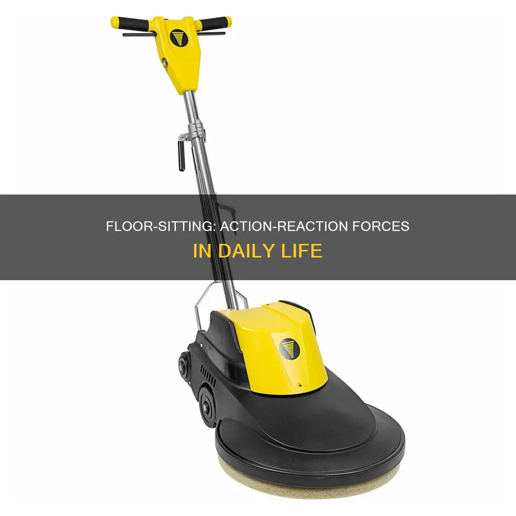 does sitting on the floor constitute an action reaction force