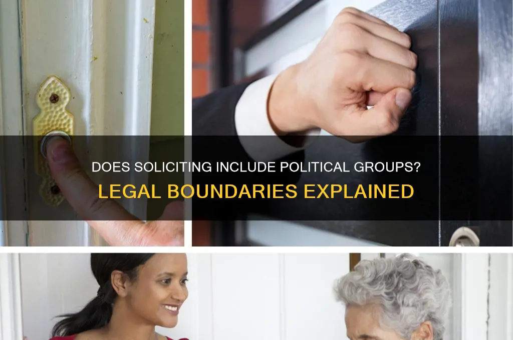 does soliciting include political groups