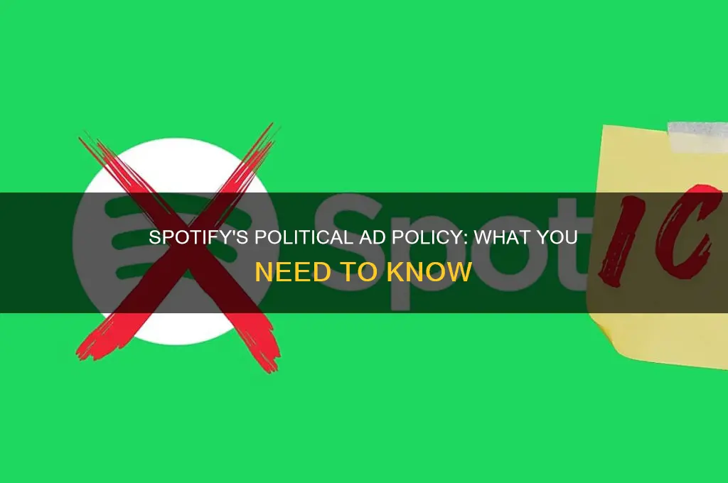 does spotify allow political ads