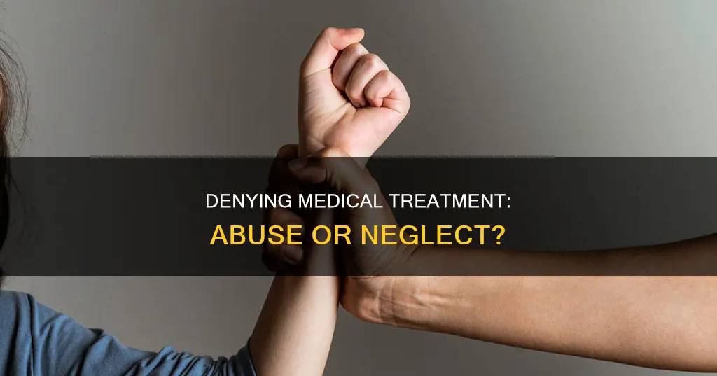 does spouse denying wife medical treatment for injuries constitute abuse