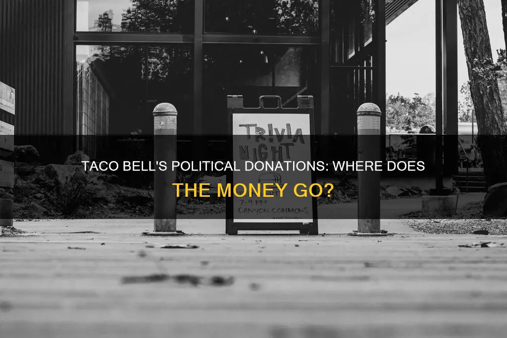 does taco bell donate to political campaigns