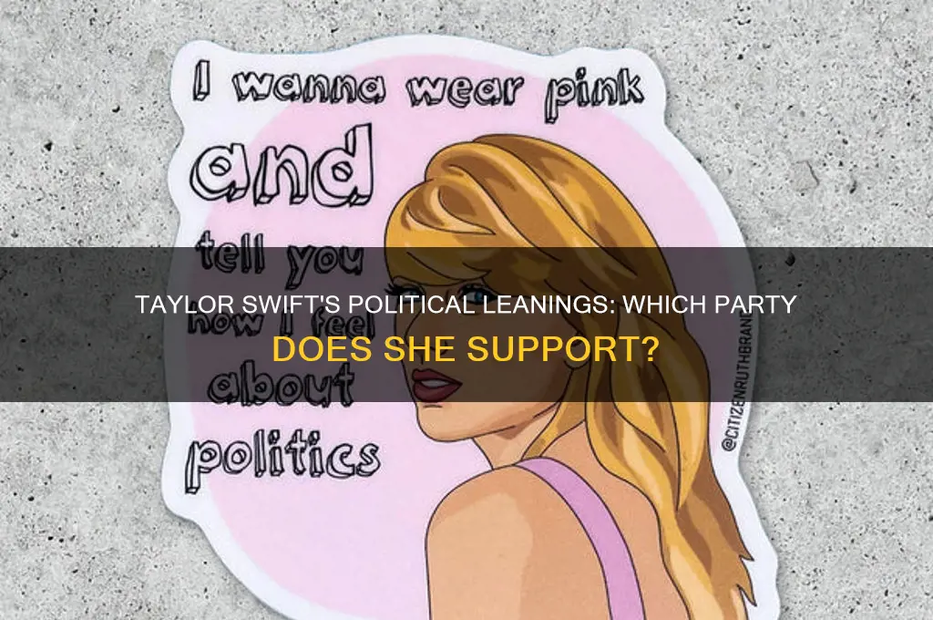 does taylor swift support a political party