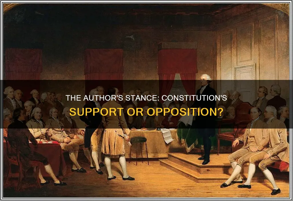 does the author support or oppose the constitution