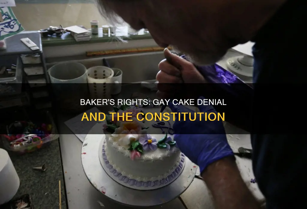 does the constitution allow a baker to deny gay cake