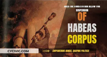 The Constitution and Habeas Corpus: Can It Be Suspended?