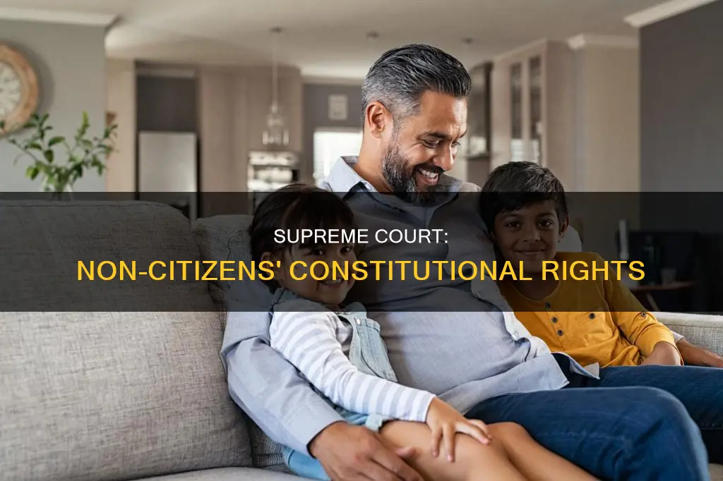 does the constitution apply to non citizens supreme court