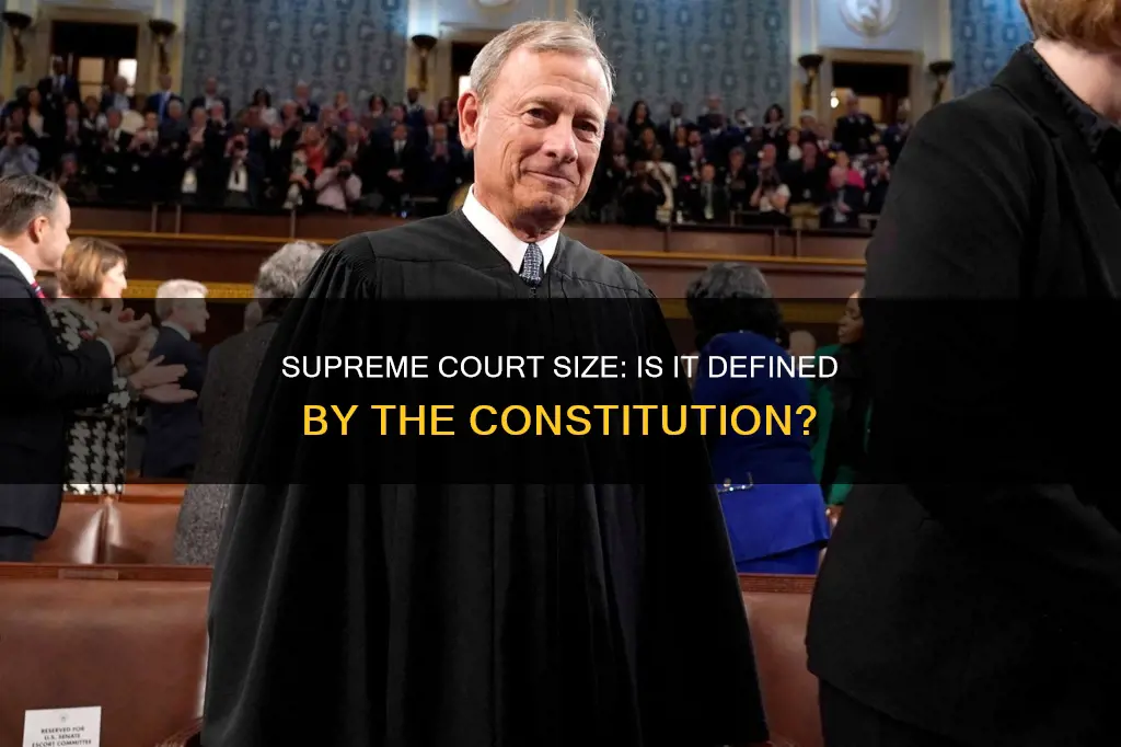 does the constitution define the size of the supreme court