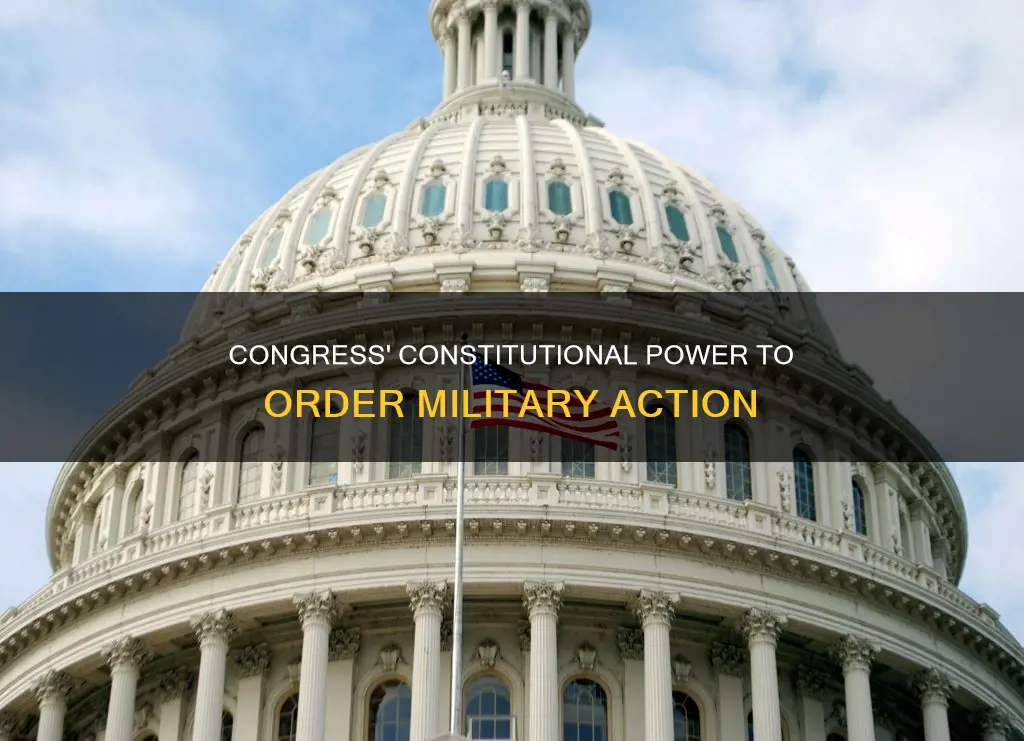does the constitution give congress the power order military