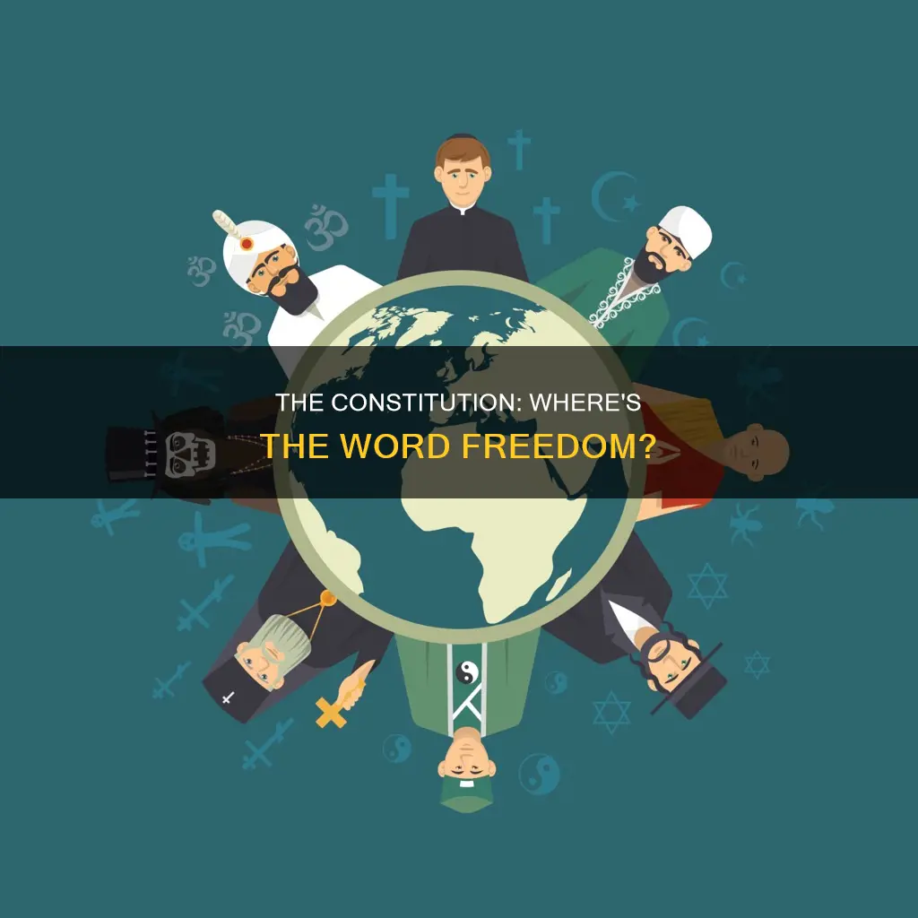 does the constitution have the word freedom in it