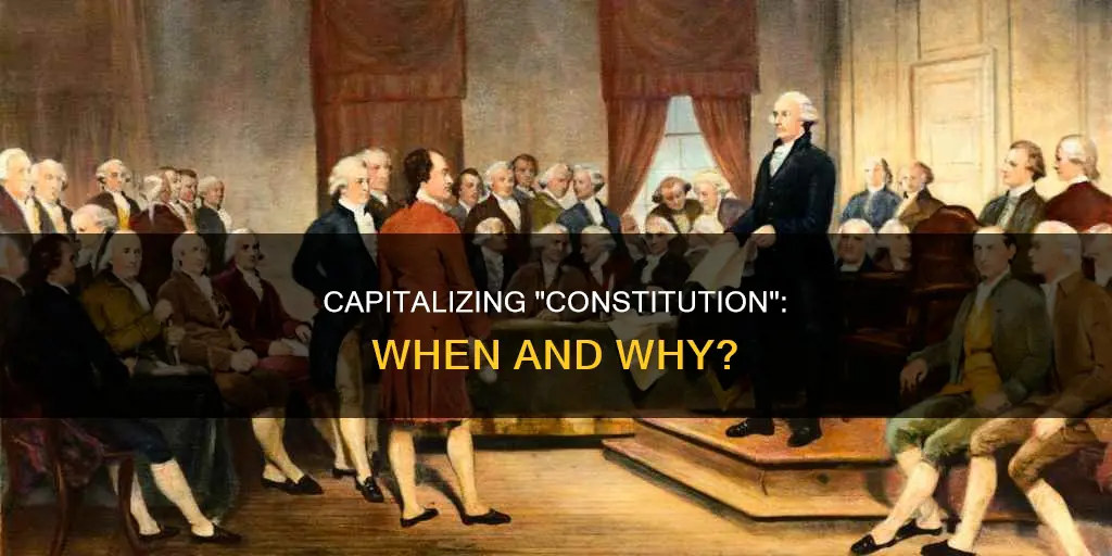 does the constitution have to be capitalized in a sentence