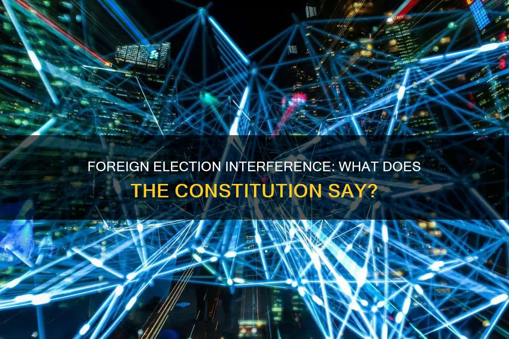 does the constitution mention foreign invovlvement in our elections