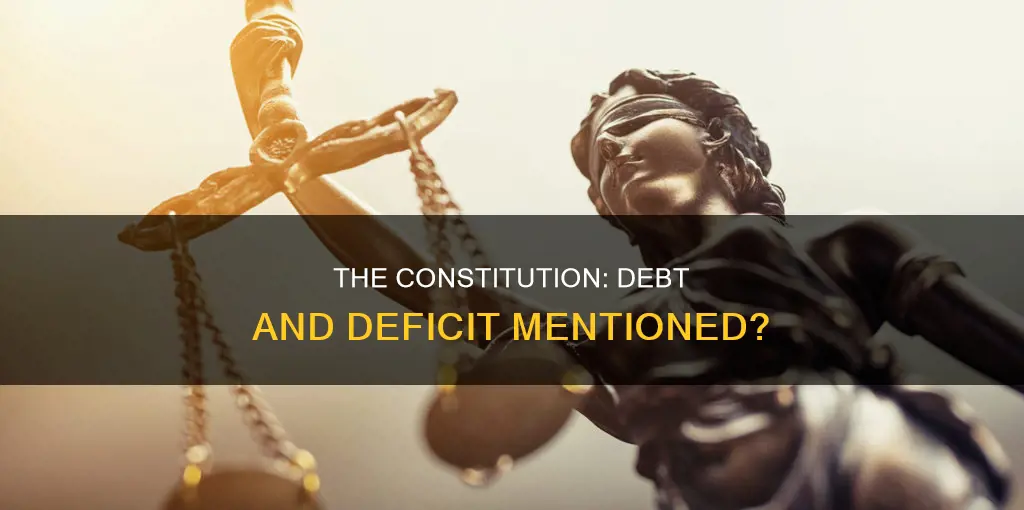 does the constitution mention the debt and deficit