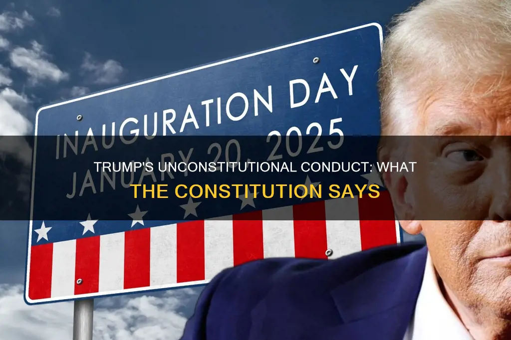does the constitution not able to address trump