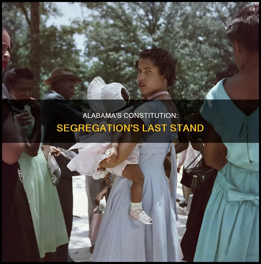 does the constitution of alabama call for segregation