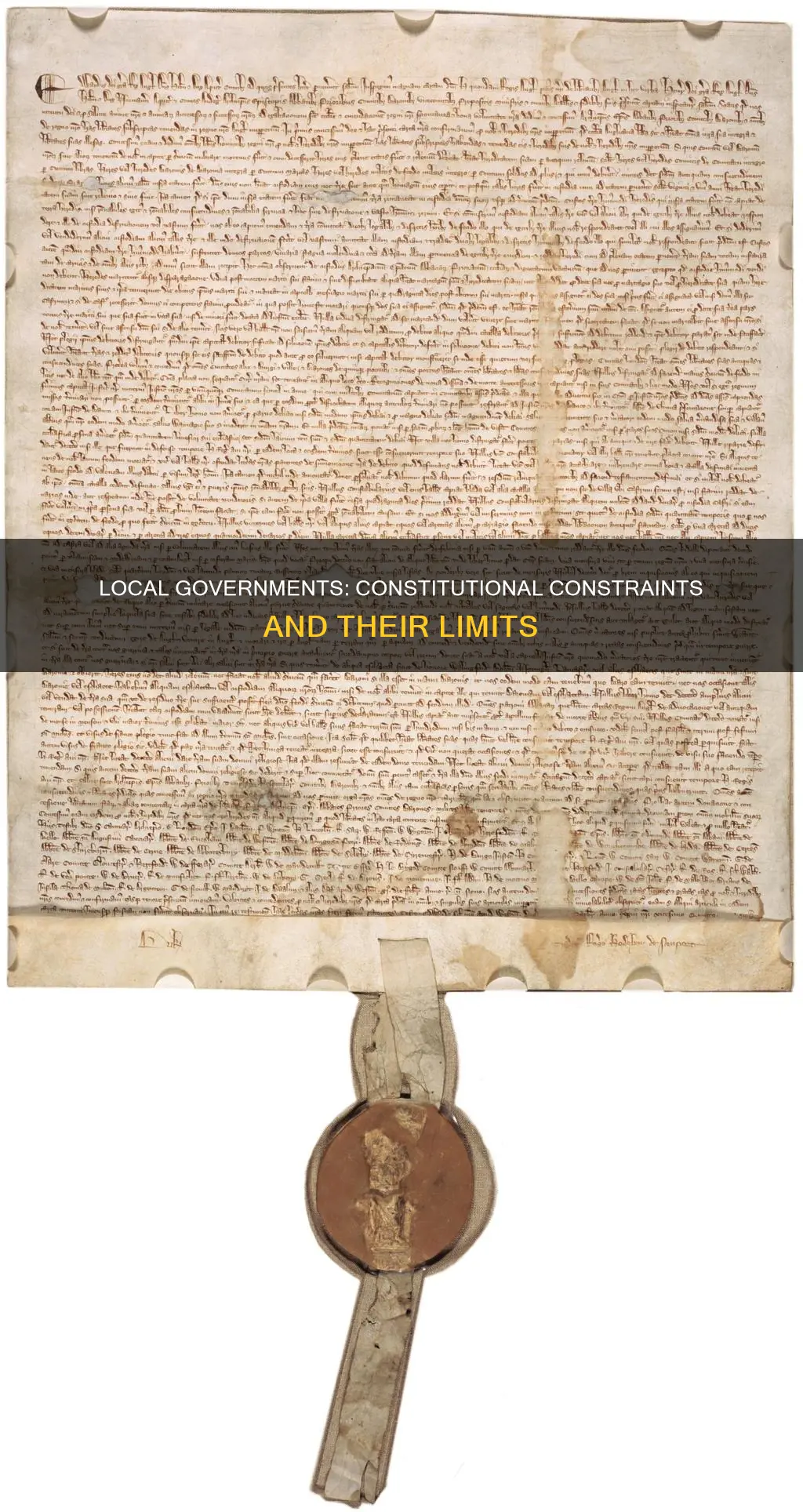 does the constitution place strong limits on local goverments