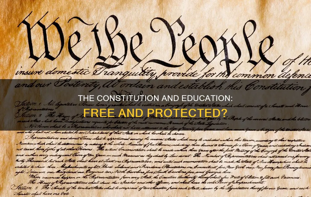 does the constitution protect free education
