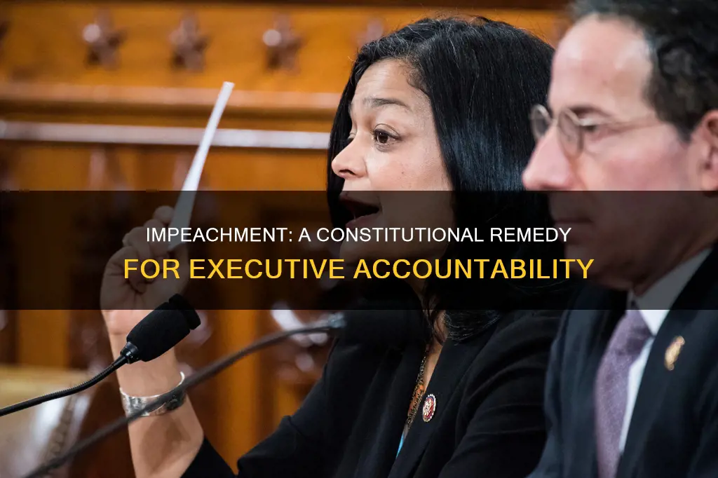 does the constitution provide the remefy of impeachment