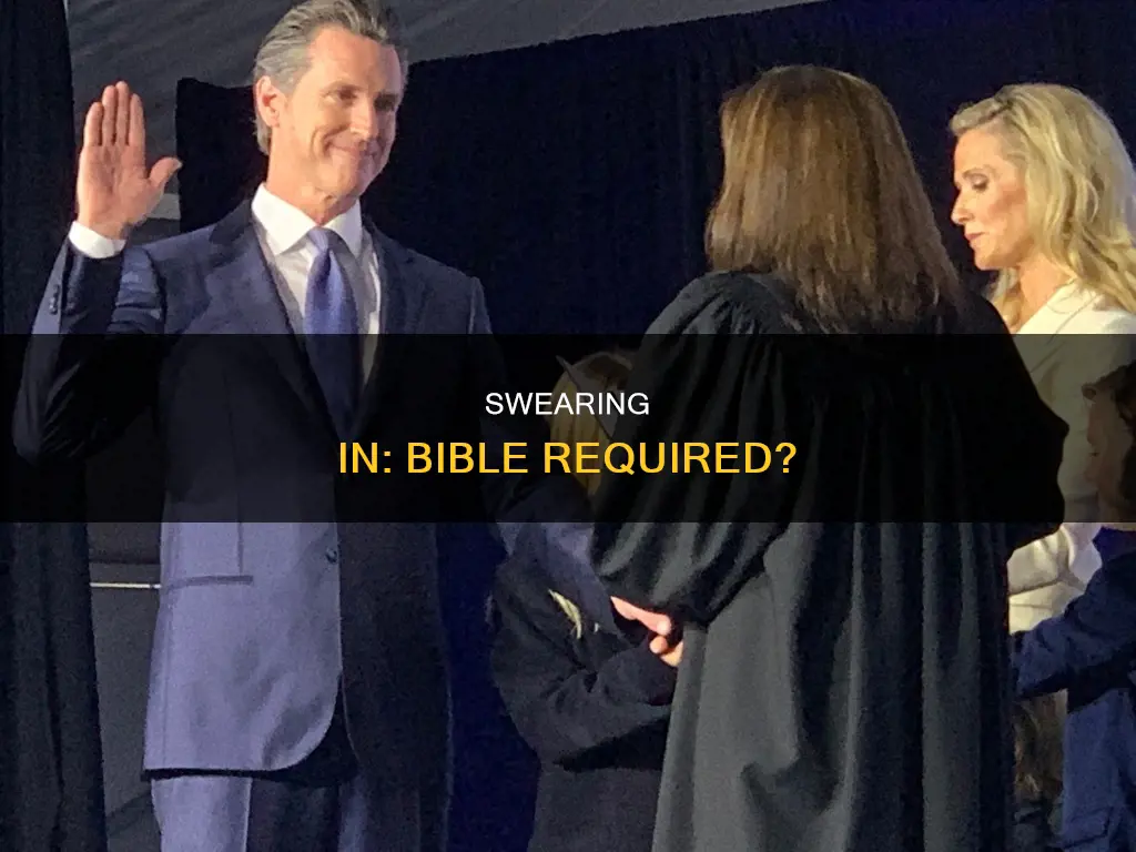 does the constitution require being sworn in in bible