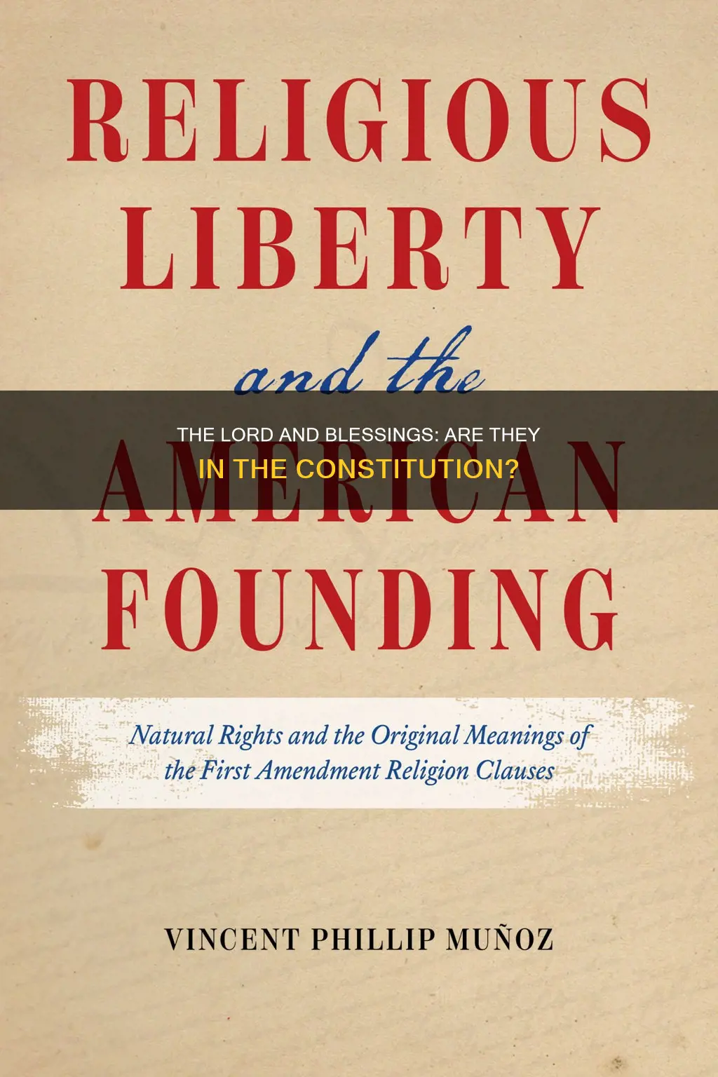 does the constitution use the words the lord or blessings